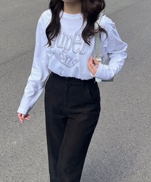 メタリック加工プリントロンT/長袖Tシャツ(hsyd)