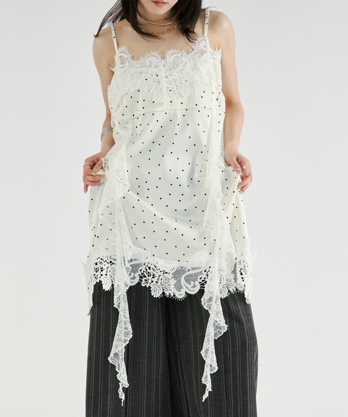 satin lace cami tunic/サテンレースキャミチュニック（キャミソール