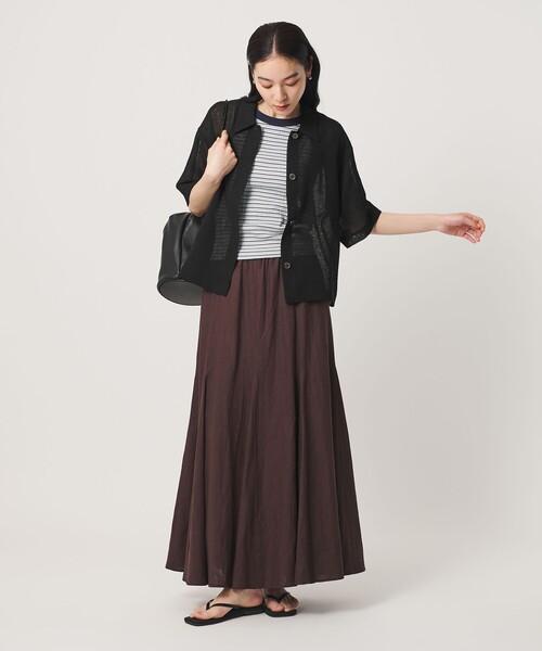 BEAUTY&YOUTH UNITED ARROWS（ビューティーアンドユースユナイテッドアローズ）の「ポリエステル メッシュ ショートスリーブシャツ（シャツ/ブラウス・レディース・ライム/ブラック/オフホワイト・FREE）」の11枚目の写真