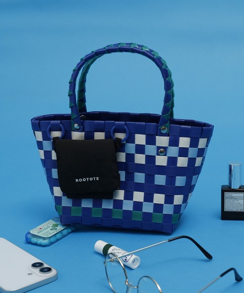 ROOTOTE（ルートート）の「ROOTOTE バスケットミニトート（トートバッグ・レディース・黄緑系/ブラック系/トリコロール/オレンジ系/ブルー系/ピンク系/アイボリー系・FREE）」の20枚目の写真