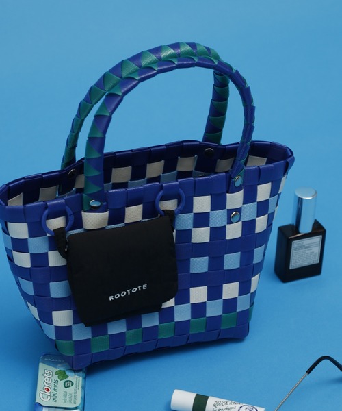 ROOTOTE（ルートート）の「ROOTOTE バスケットミニトート（トートバッグ・レディース・黄緑系/ブラック系/トリコロール/オレンジ系/ブルー系/ピンク系/アイボリー系・FREE）」の21枚目の写真