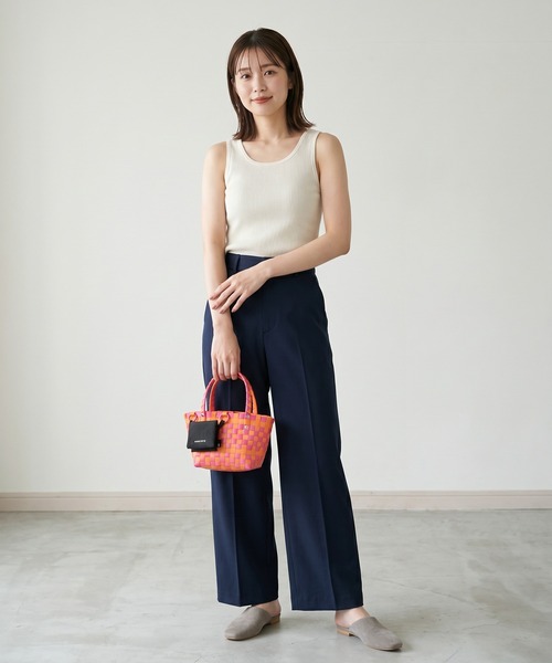 ROOTOTE（ルートート）の「ROOTOTE バスケットミニトート（トートバッグ・レディース・黄緑系/ブラック系/トリコロール/オレンジ系/ブルー系/ピンク系/アイボリー系・FREE）」の13枚目の写真