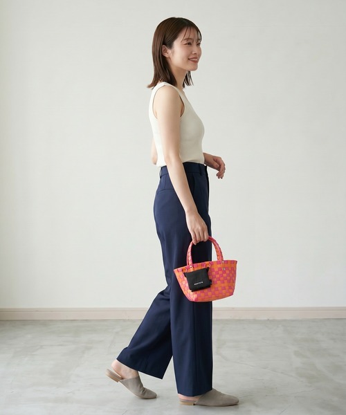 ROOTOTE（ルートート）の「ROOTOTE バスケットミニトート（トートバッグ・レディース・黄緑系/ブラック系/トリコロール/オレンジ系/ブルー系/ピンク系/アイボリー系・FREE）」の15枚目の写真