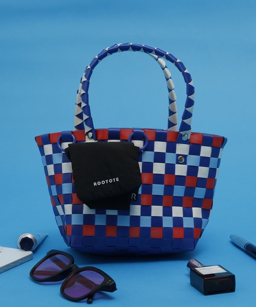 ROOTOTE（ルートート）の「ROOTOTE バスケットミニトート（トートバッグ・レディース・黄緑系/ブラック系/トリコロール/オレンジ系/ブルー系/ピンク系/アイボリー系・FREE）」の22枚目の写真