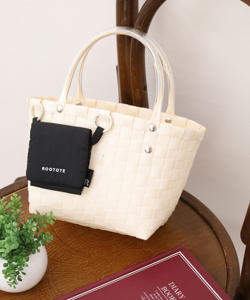 ROOTOTE（ルートート）の「ROOTOTE バスケットミニトート（トートバッグ・レディース・黄緑系/ブラック系/トリコロール/オレンジ系/ブルー系/ピンク系/アイボリー系・FREE）」の8枚目の写真
