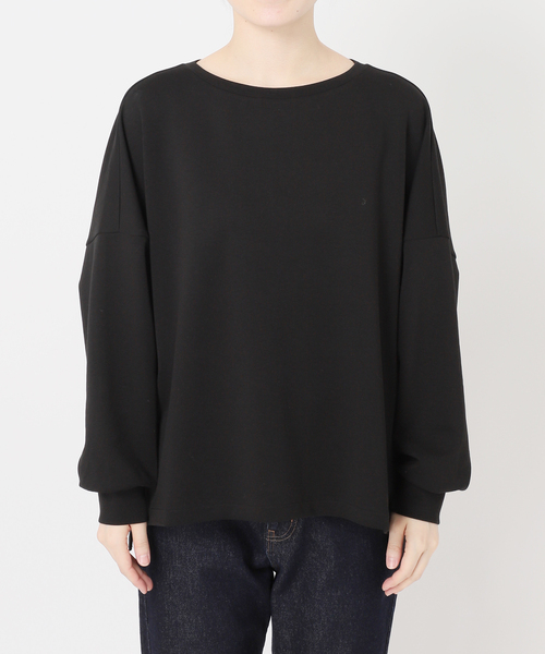 FRAMeWORK(フレームワーク)の「ライトダンボールポンチョプルオーバー(Tシャツ/カットソー・レディース・ブラウン/ホワイト系その他/ブラック/チャコールグレー・FREE)」の10枚目の写真