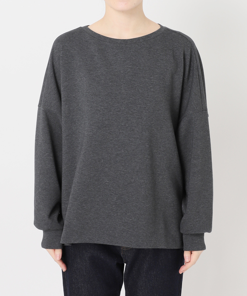 FRAMeWORK(フレームワーク)の「ライトダンボールポンチョプルオーバー(Tシャツ/カットソー・レディース・ブラウン/ホワイト系その他/ブラック/チャコールグレー・FREE)」の8枚目の写真