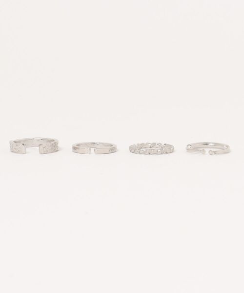 LUGG NAGG(ラグナグ)の「【456801】シンプルシルバーリング4点セット(RZ)(リング・レディース・シルバー・FREE)」の2枚目の写真