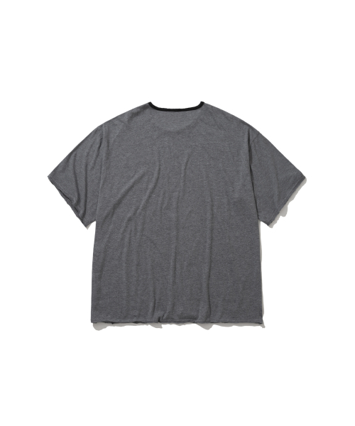 ANGLAN(アングラン)の「Soft Cut-Off Tee - Grey(Tシャツ/カットソー・メンズ・その他・1/2)」の2枚目の写真