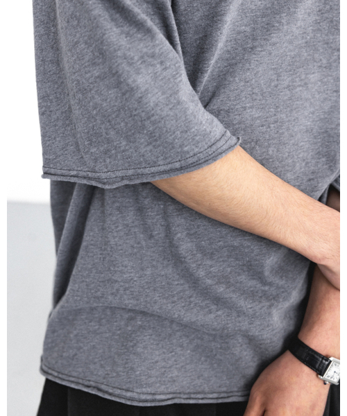 ANGLAN(アングラン)の「Soft Cut-Off Tee - Grey(Tシャツ/カットソー・メンズ・その他・1/2)」の8枚目の写真