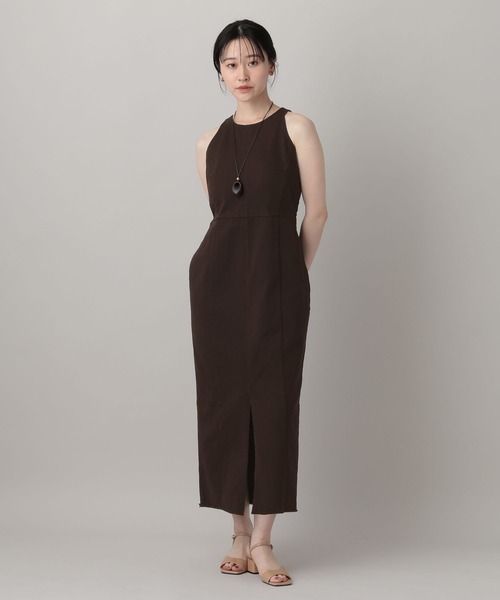 A part by(アパートバイ)の「バックホールアソートワンピース(ワンピース・レディース・ライトブルー/ブラウン・MEDIUM/SMALL)」の3枚目の写真