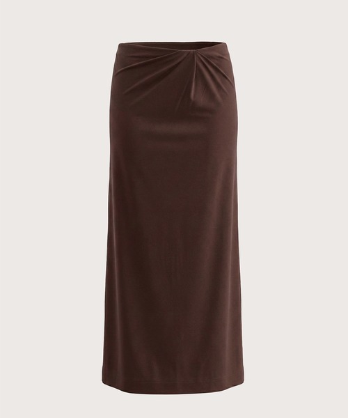 kiehtova(キエトヴァ)の「【kiehtova】NOBLE JERSEY SKIRT/ノーブル ジャージー スカート KTWR68(スカート・レディース・ブラック/ブラウン・FREE)」の9枚目の写真