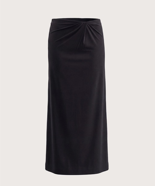 kiehtova(キエトヴァ)の「【kiehtova】NOBLE JERSEY SKIRT/ノーブル ジャージー スカート KTWR68(スカート・レディース・ブラック/ブラウン・FREE)」の5枚目の写真