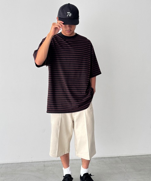 CANAL JEAN（キャナルジーン）の「choice_cnl　ボーダーリンガーTシャツ（Tシャツ/カットソー・レディース・ネイビー/ブラウン・ONE SIZE）」の11枚目の写真