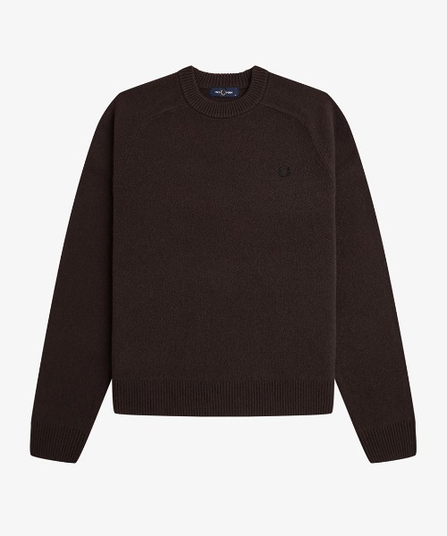 FRED PERRY(フレッドペリー)の「【先行予約受付中】Saddle Sleeve Jumper/サドルスリーブクルーネックニット(ニット/セーター・メンズ・プラム/ブラウン・S/M/L)」の10枚目の写真