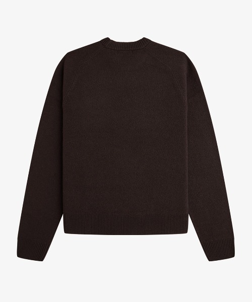 FRED PERRY(フレッドペリー)の「【先行予約受付中】Saddle Sleeve Jumper/サドルスリーブクルーネックニット(ニット/セーター・メンズ・プラム/ブラウン・S/M/L)」の11枚目の写真