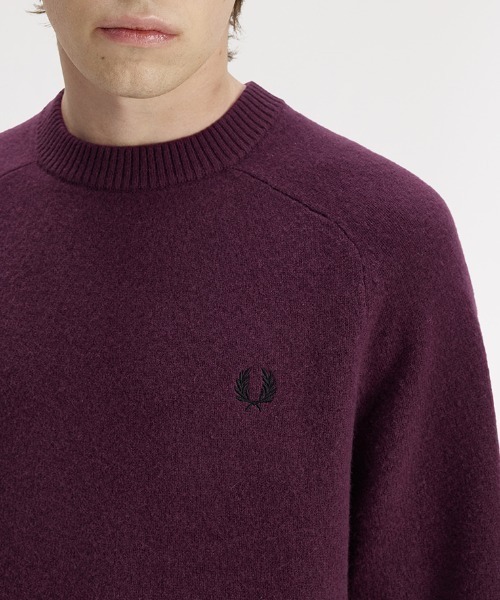 FRED PERRY(フレッドペリー)の「【先行予約受付中】Saddle Sleeve Jumper/サドルスリーブクルーネックニット(ニット/セーター・メンズ・プラム/ブラウン・S/M/L)」の17枚目の写真