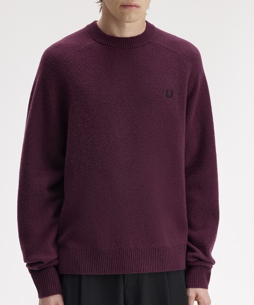 FRED PERRY(フレッドペリー)の「【先行予約受付中】Saddle Sleeve Jumper/サドルスリーブクルーネックニット(ニット/セーター・メンズ・プラム/ブラウン・S/M/L)」の15枚目の写真