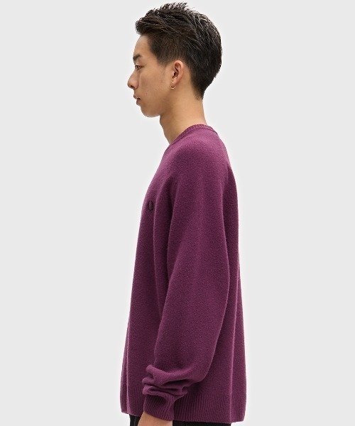 FRED PERRY(フレッドペリー)の「【先行予約受付中】Saddle Sleeve Jumper/サドルスリーブクルーネックニット(ニット/セーター・メンズ・プラム/ブラウン・S/M/L)」の14枚目の写真