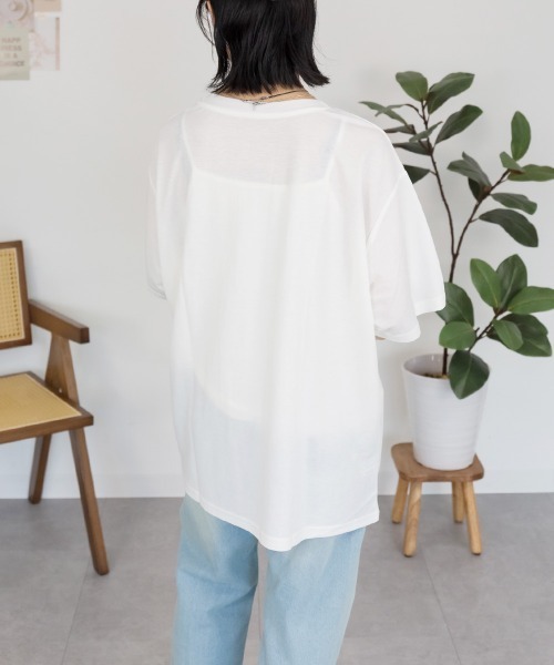 RCD(アールシーディー)の「接触冷感 箔×ヴィンテージカーフォトプリント カノコ Tシャツ(Tシャツ/カットソー・レディース・ホワイト×ゴールド/ブラック×シルバー・M)」の17枚目の写真