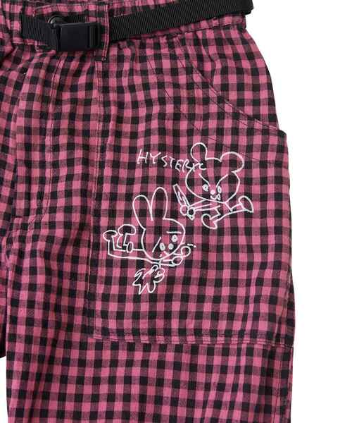 HYSTERIC GLAMOUR(ヒステリックグラマー)の「BEN & LUCY ギンガムチェックワークパンツ(その他パンツ・レディース・ピンク系その他/ホワイト系その他/グリーン系その他・FREE)」の6枚目の写真
