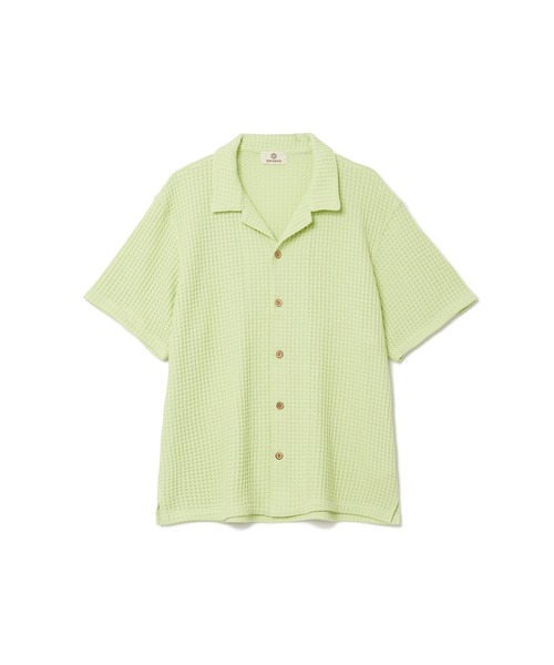 SEAGREEN(シーグリーン)の「SEAGREEN(シーグリーン) BIG WAFFLE SHIRTS(シャツ/ブラウス・メンズ・ブルー/ロイヤルブルー/ブラック/ブラウン/グリーン/クリーム・4/3/2)」の5枚目の写真