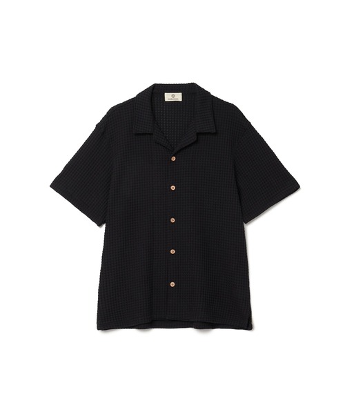 SEAGREEN(シーグリーン)の「SEAGREEN(シーグリーン) BIG WAFFLE SHIRTS(シャツ/ブラウス・メンズ・ブルー/ロイヤルブルー/ブラック/ブラウン/グリーン/クリーム・4/3/2)」の2枚目の写真