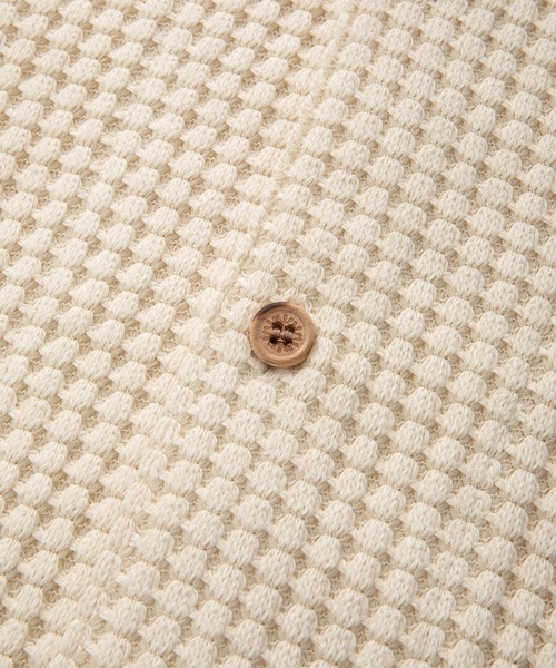 SEAGREEN(シーグリーン)の「SEAGREEN(シーグリーン) BIG WAFFLE SHIRTS(シャツ/ブラウス・メンズ・ブルー/ロイヤルブルー/ブラック/ブラウン/グリーン/クリーム・4/3/2)」の8枚目の写真