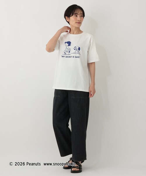 Afternoon Tea(アフタヌーンティー)の「プリントTシャツ MY SECRET/PEANUTS(Tシャツ/カットソー・レディース・オフホワイト・MEDIUM)」の4枚目の写真