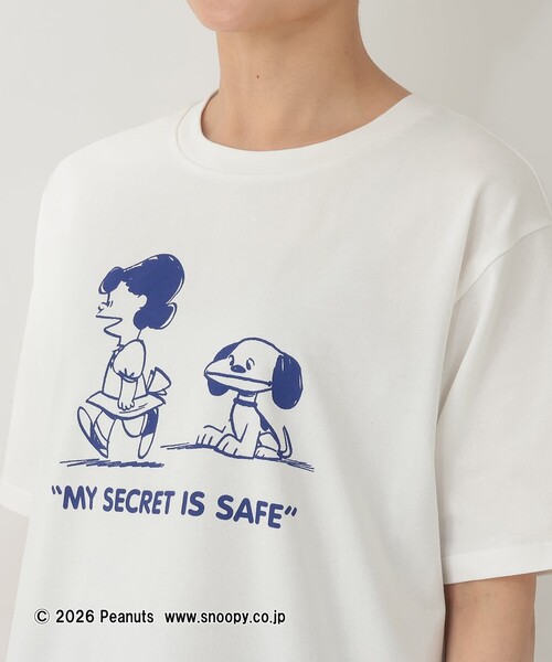 Afternoon Tea(アフタヌーンティー)の「プリントTシャツ MY SECRET/PEANUTS(Tシャツ/カットソー・レディース・オフホワイト・MEDIUM)」の5枚目の写真