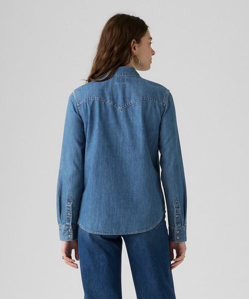 Levi's(リーバイス)の「Levi's/リーバイス ヘリテージ ウエスタン デニムシャツ(シャツ/ブラウス・レディース・インディゴブルー・XS/S/M)」の3枚目の写真