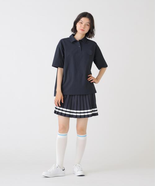 Jack Bunny!!(ジャックバニー)の「【Jack Bunny!!】ドライシアサッカー半袖ポロシャツ(ポロシャツ・レディース・ネイビー/カーキ・SMALL/MEDIUM/LARGE)」の3枚目の写真