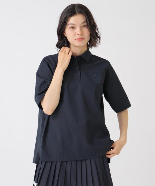 Jack Bunny!!(ジャックバニー)の「【Jack Bunny!!】ドライシアサッカー半袖ポロシャツ(ポロシャツ・レディース・ネイビー/カーキ・SMALL/MEDIUM/LARGE)」の4枚目の写真