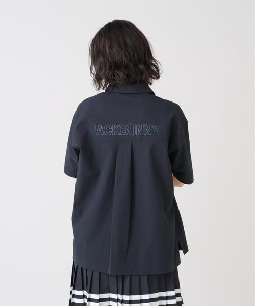 Jack Bunny!!(ジャックバニー)の「【Jack Bunny!!】ドライシアサッカー半袖ポロシャツ(ポロシャツ・レディース・ネイビー/カーキ・SMALL/MEDIUM/LARGE)」の5枚目の写真