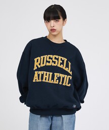 【RUSSELL ATHLETIC / ラッセル アスレチック】PRO COTTON LOGO SWEAT / ロゴ スウェット / ユニセックス