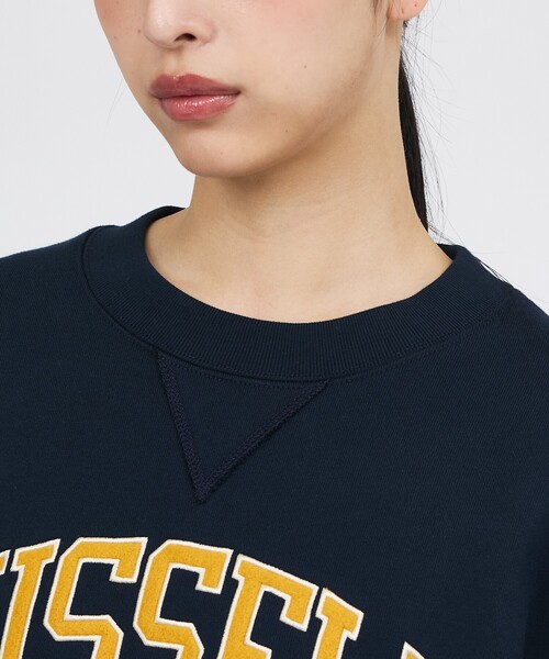Russell Athletic（ラッセルアスレティック）の「【RUSSELL ATHLETIC / ラッセル アスレチック】PRO COTTON LOGO SWEAT / ロゴ スウェット / ユニセックス（スウェット・メンズ・ブラウン/ネイビー・XL/L/M）」の7枚目の写真
