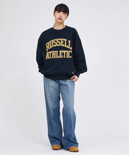 Russell Athletic（ラッセルアスレティック）の「【RUSSELL ATHLETIC / ラッセル アスレチック】PRO COTTON LOGO SWEAT / ロゴ スウェット / ユニセックス（スウェット・メンズ・ブラウン/ネイビー・XL/L/M）」の14枚目の写真