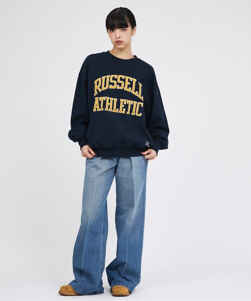 Russell Athletic（ラッセルアスレティック）の「【RUSSELL ATHLETIC / ラッセル アスレチック】PRO COTTON LOGO SWEAT / ロゴ スウェット / ユニセックス（スウェット・メンズ・ブラウン/ネイビー・XL/L/M）」の15枚目の写真