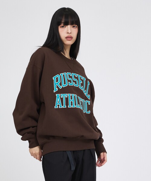 Russell Athletic（ラッセルアスレティック）の「【RUSSELL ATHLETIC / ラッセル アスレチック】PRO COTTON LOGO SWEAT / ロゴ スウェット / ユニセックス（スウェット・メンズ・ブラウン/ネイビー・XL/L/M）」の8枚目の写真