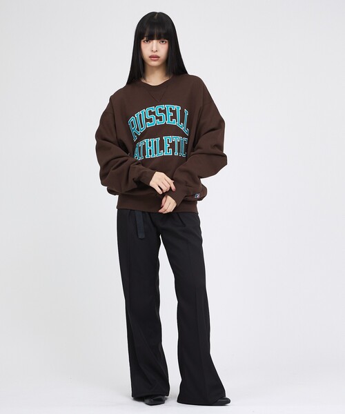 Russell Athletic（ラッセルアスレティック）の「【RUSSELL ATHLETIC / ラッセル アスレチック】PRO COTTON LOGO SWEAT / ロゴ スウェット / ユニセックス（スウェット・メンズ・ブラウン/ネイビー・XL/L/M）」の9枚目の写真