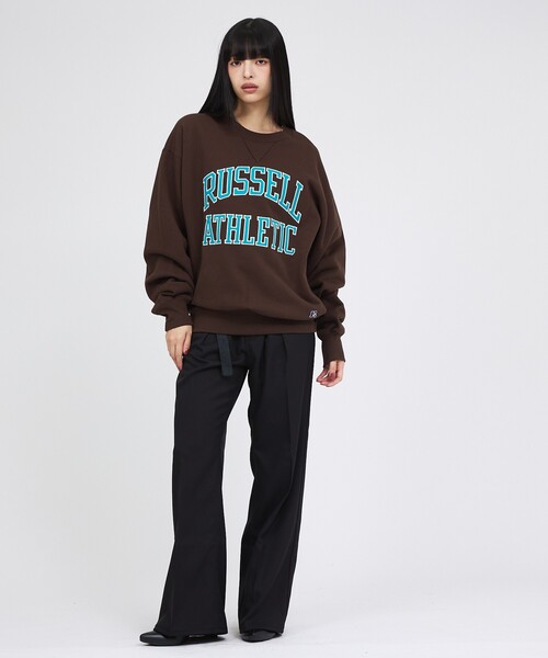 Russell Athletic（ラッセルアスレティック）の「【RUSSELL ATHLETIC / ラッセル アスレチック】PRO COTTON LOGO SWEAT / ロゴ スウェット / ユニセックス（スウェット・メンズ・ブラウン/ネイビー・XL/L/M）」の10枚目の写真