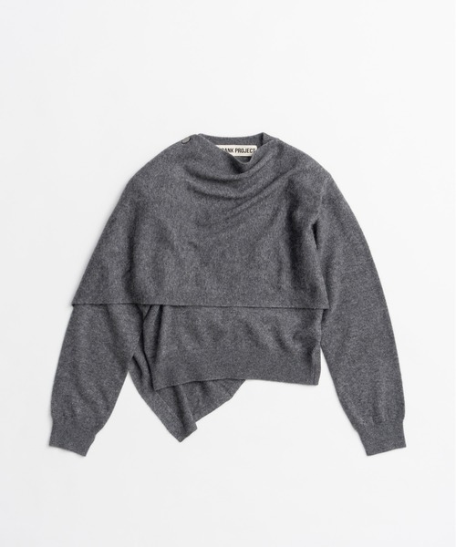 PRANK PROJECT(プランクプロジェクト)の「【2026Autumn Pre-Order】スカーフニット / Scarf Knit(ニット/セーター・レディース・アイボリー/グレー/ブラック・FREE)」の8枚目の写真