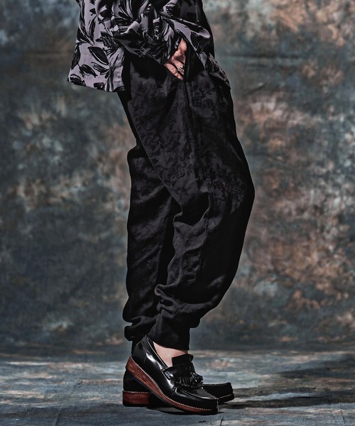 Jih Nunc(ジーヌンク)の「mp15259-コットンリネンジャガードリブパンツ(JIH-R1222)(その他パンツ・メンズ・ブラック/キナリ・L/M/S)」の20枚目の写真
