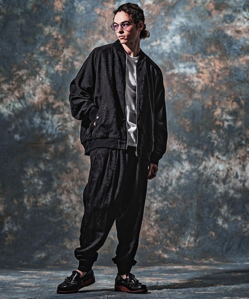 Jih Nunc(ジーヌンク)の「mp15259-コットンリネンジャガードリブパンツ(JIH-R1222)(その他パンツ・メンズ・ブラック/キナリ・L/M/S)」の13枚目の写真