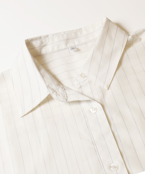 coca(coca)(コカ)の「シアー袖シャーリングシャツ(シャツ/ブラウス・レディース・ホワイト/ブラウン・L/M/S)」の17枚目の写真