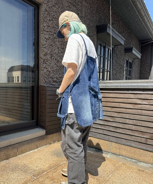 OLD BETTY'S（オールドベティーズ）の「オールドベティーズ【OLD BETTY’S】Denim Apron Vest（ベスト・レディース・インディゴブルー・FREE）」の5枚目の写真