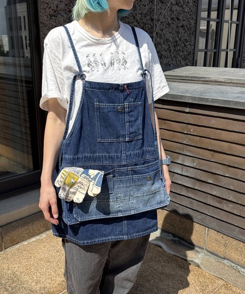 OLD BETTY'S（オールドベティーズ）の「オールドベティーズ【OLD BETTY’S】Denim Apron Vest（ベスト・レディース・インディゴブルー・FREE）」の7枚目の写真