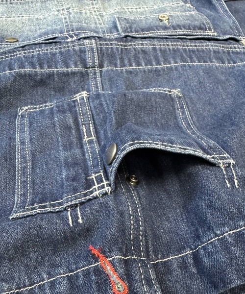 OLD BETTY'S（オールドベティーズ）の「オールドベティーズ【OLD BETTY’S】Denim Apron Vest（ベスト・レディース・インディゴブルー・FREE）」の14枚目の写真