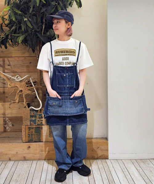 OLD BETTY'S（オールドベティーズ）の「オールドベティーズ【OLD BETTY’S】Denim Apron Vest（ベスト・レディース・インディゴブルー・FREE）」の8枚目の写真