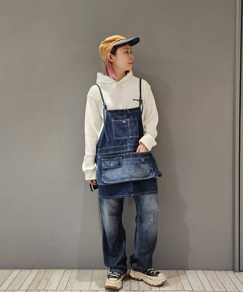 OLD BETTY'S（オールドベティーズ）の「オールドベティーズ【OLD BETTY’S】Denim Apron Vest（ベスト・レディース・インディゴブルー・FREE）」の19枚目の写真